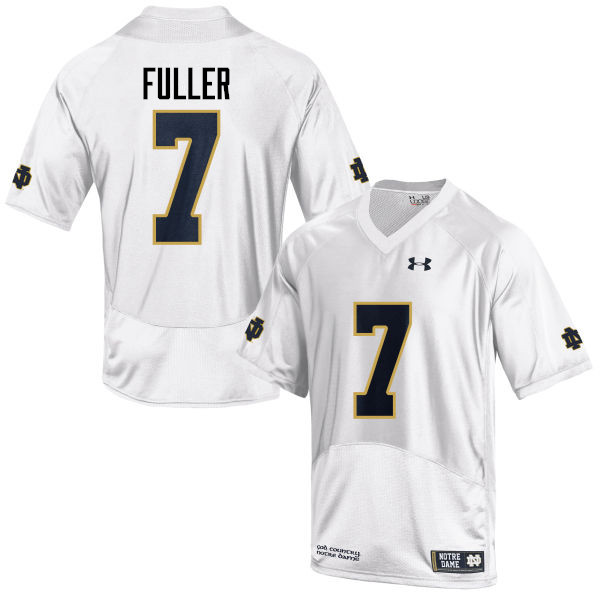 Men's NCAA Notre Dame Fighting Irish #7 Will Fuller Stitched College Under Armour Authentic White Football Jersey KJ10L74PT